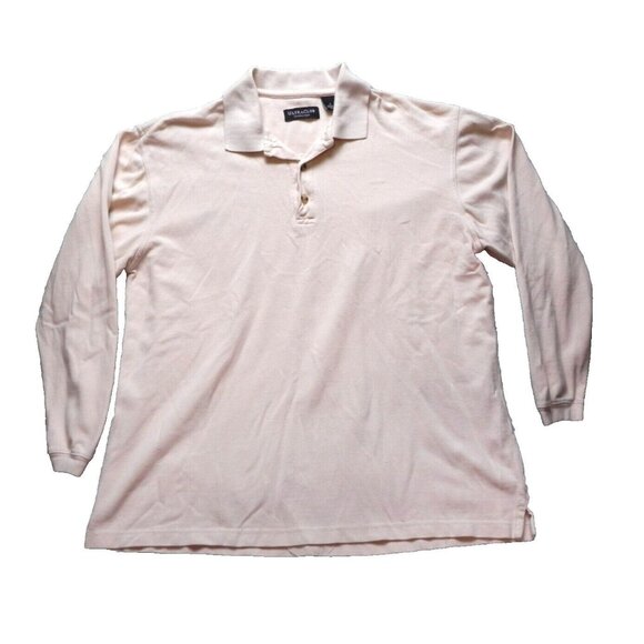 Ultra Club Shirt Adult Large Classic‎ Long Sleeve Casual Collared Golf Polo Mens - Picture 1 of 6